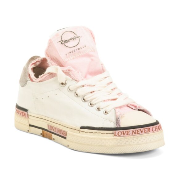 REBECCA WHITE Leather Identity Sneakers - Picture 1 of 3